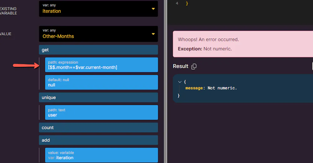 Using The Get Filter with variables