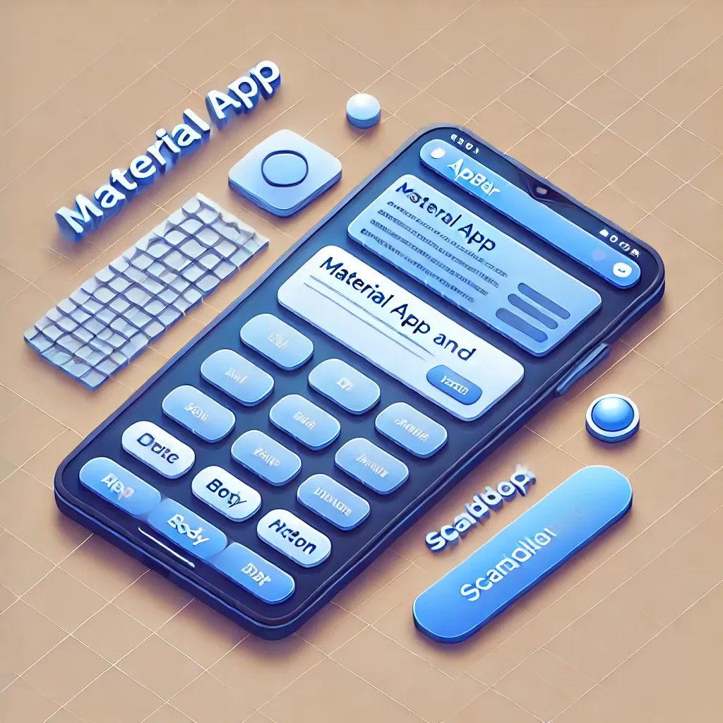 📱 Flutter এ MaterialApp ও Scaffold এর ভূমিকা! 🎨🚀
