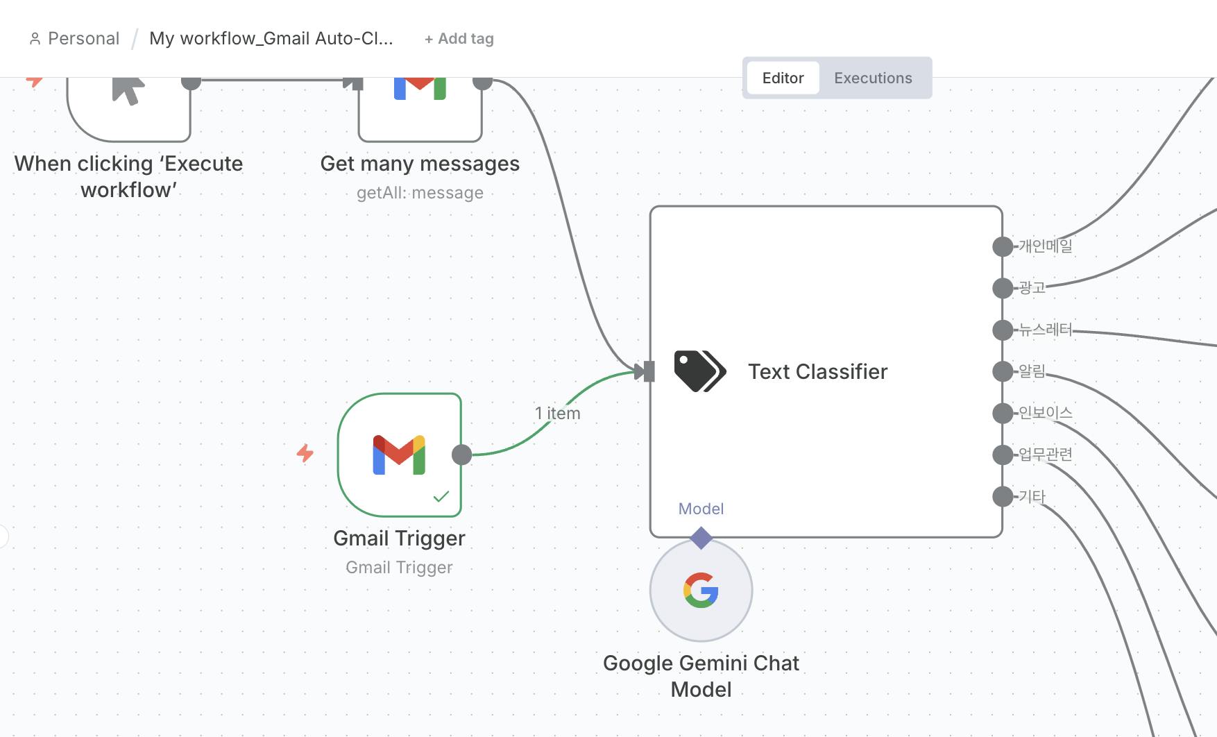 n8n으로 내 이메일 분류 자동화하기..!(feat. 텔레그램에 업무메일 요약본 발송하기)