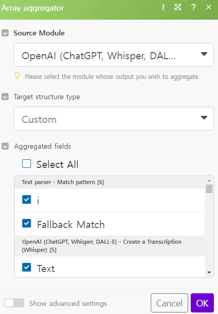 Azure 앱 어댑터의 스크린샷
