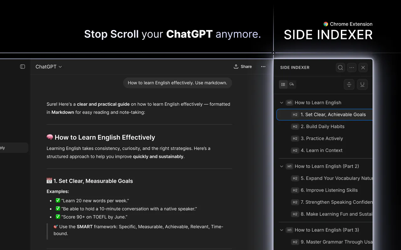 화면에 메시지가 표시된 채팅 앱의 스크린샷