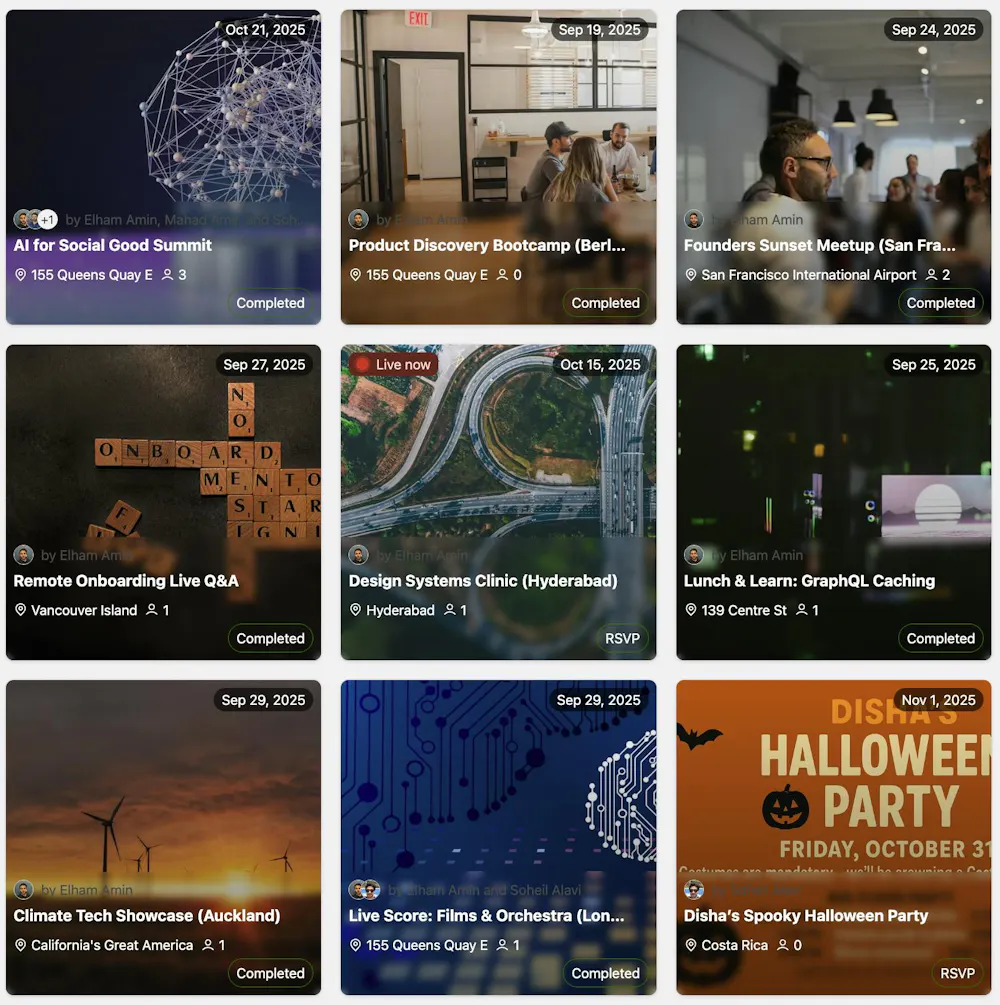 October 2025 Update: Faster, Cleaner, Events on Deck