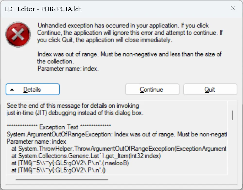 LDT Editor