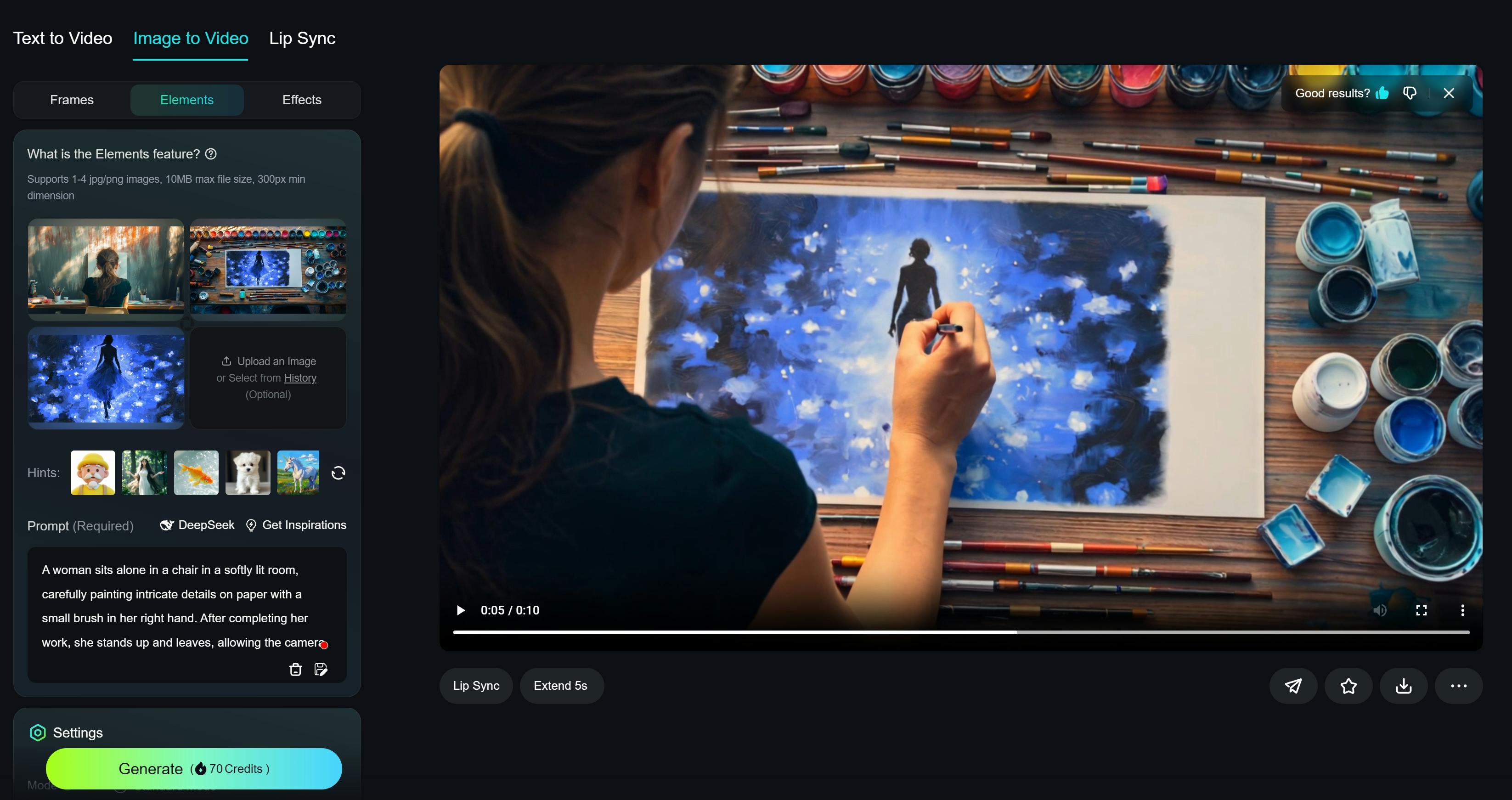 여자 그림을 보여주는 웹 페이지의 스크린 샷
