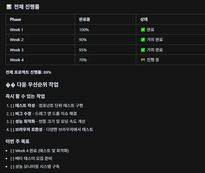 한국 버전의 iPhone 스크린 샷