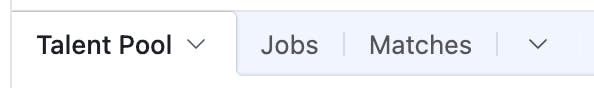 Talent Pool vs Jobs Matches