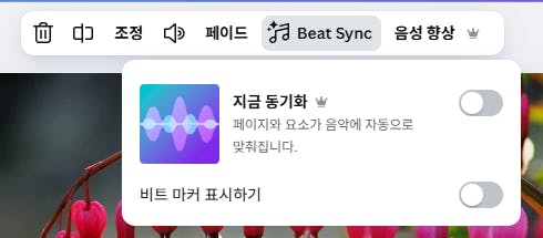 컴퓨터의 한국 음악 앱 스크린 샷
