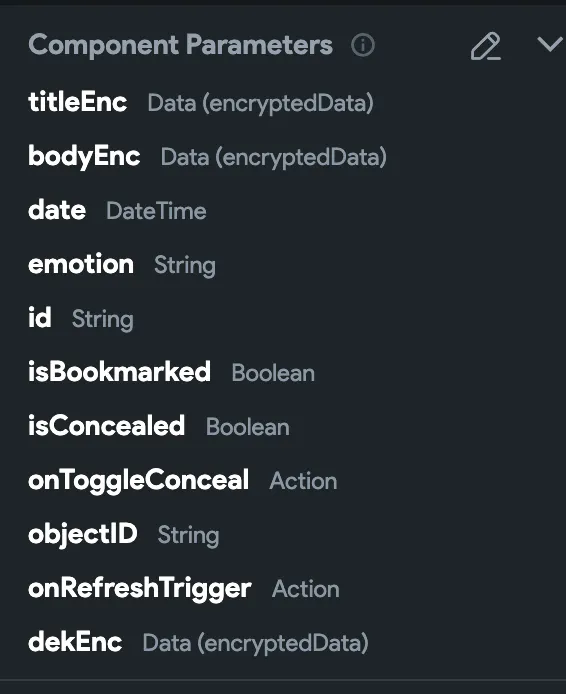BUG: Action callback parameters still exist even after deleting them.