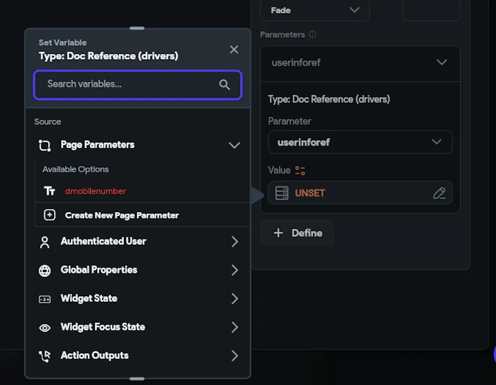 Pass Doc Reference to another when creating one