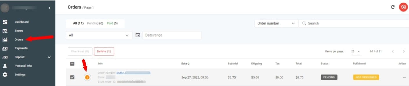 picture showing the steps on how to place an Amazon order with Sellvia