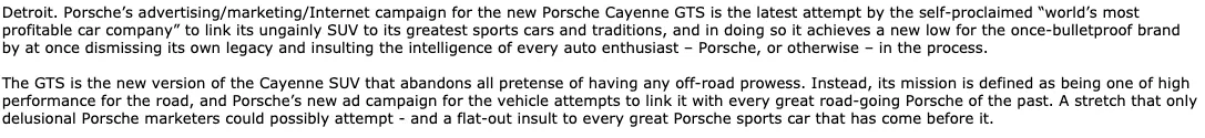 Automobile community forum discussion