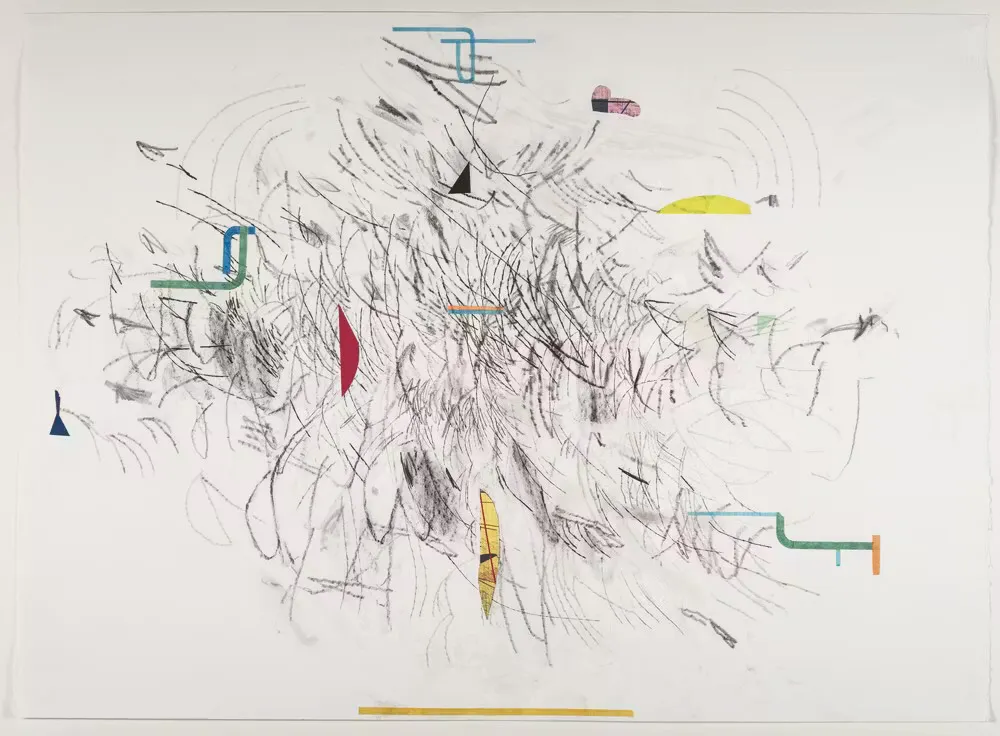 Untitled, 2011
Graphite and collage on paper
22 × 30 in. (55.9 × 76.2 cm) Frame: 24 1/2 × 32 5/8 in. (62.2 × 82.9 cm)
The Studio Museum in Harlem; gift of the artist on the occasion of the Romare Bearden (1911–1988) Centennial and The Bearden Project
2012.4