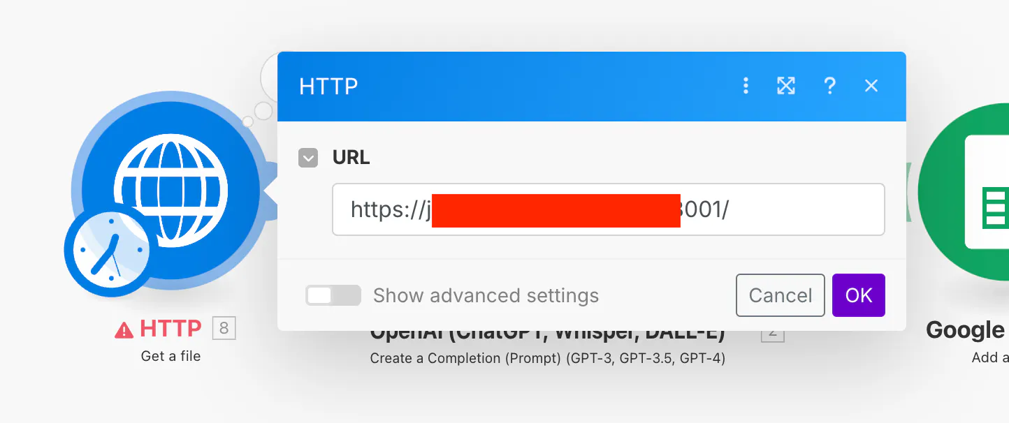 시계 및 기타 아이콘이 있는 Google Chrome 브라우저