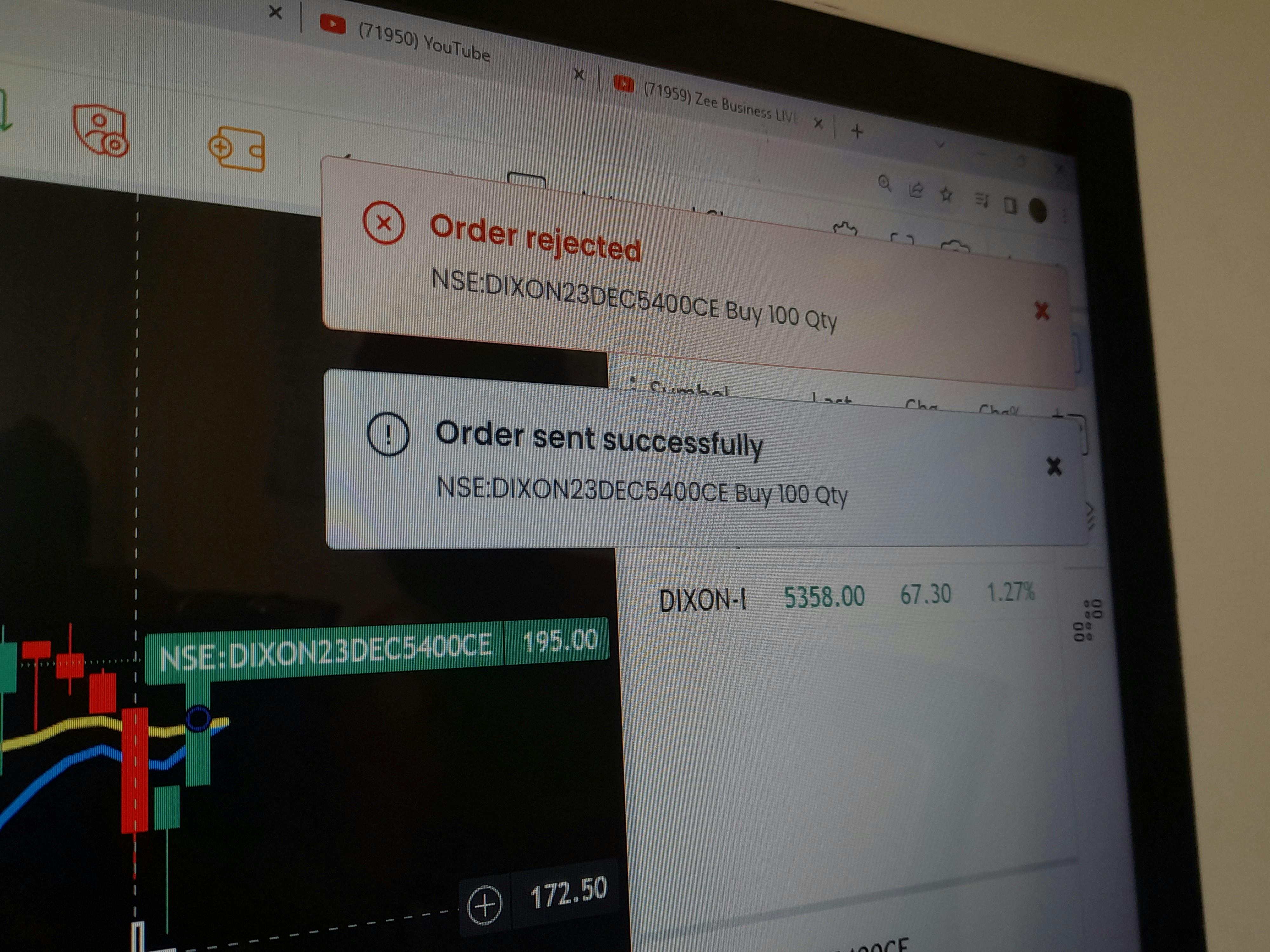 Order rejection problem