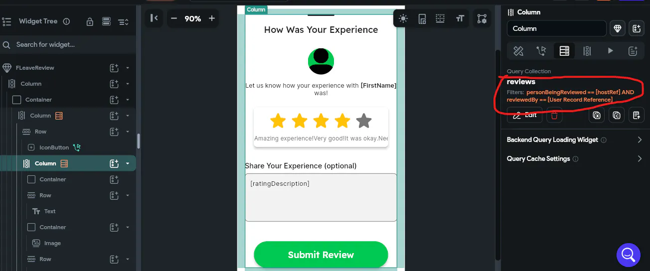 How do i update a list of double? (reviews/ratingBar)