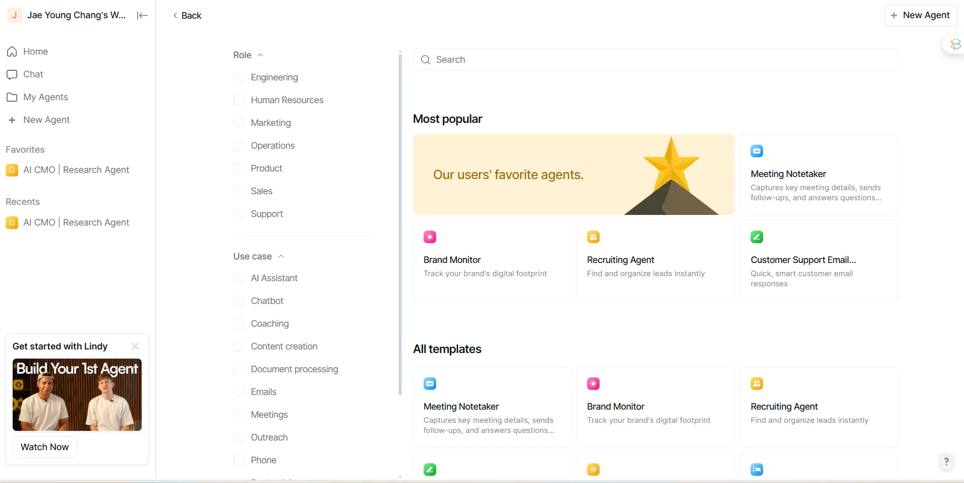 프로젝트 관리 대시보드의 스크린샷