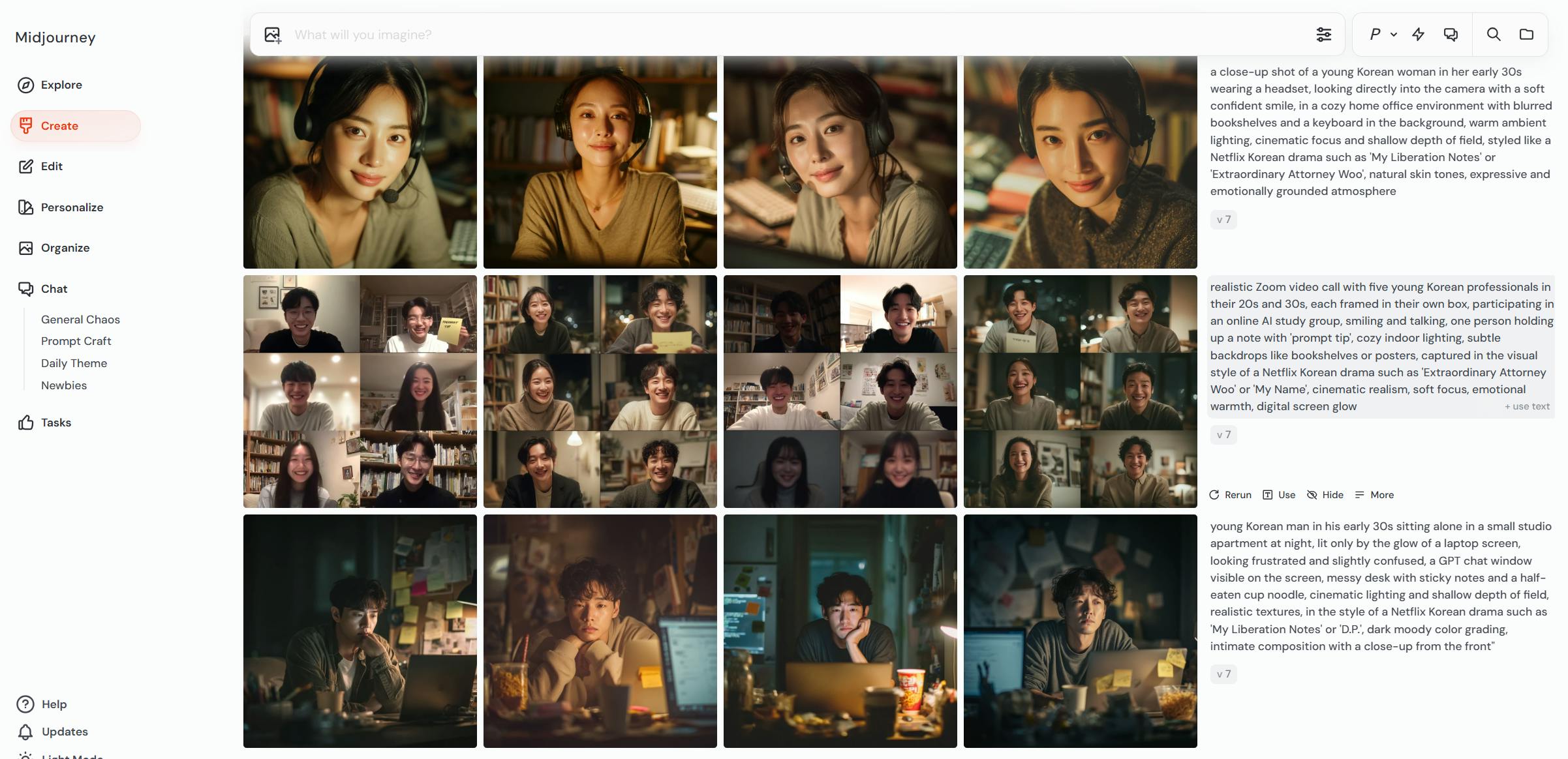 많은 사람들의 사진이있는 웹 사이트 스크린 샷