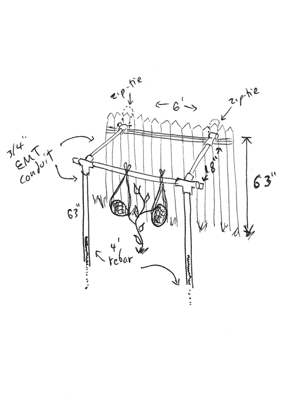 A nice customer built garden trellis from concept