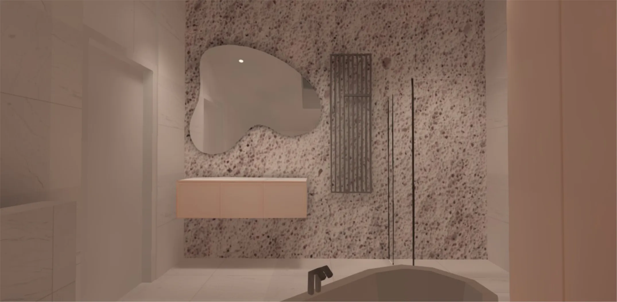 Small bathroom DIALux render
