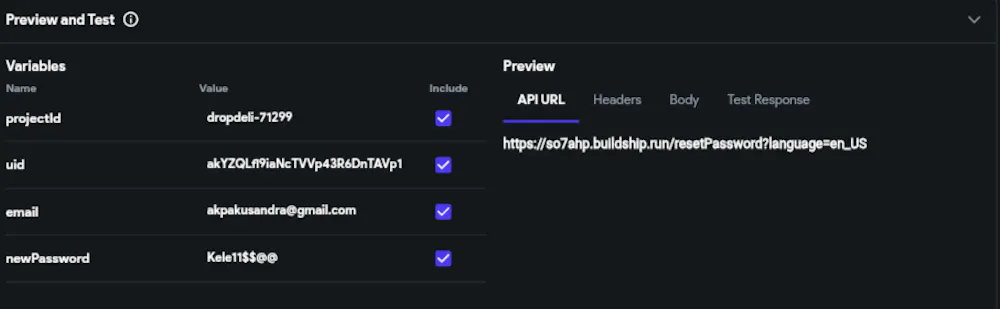BuildShip Api not working in flutterflow