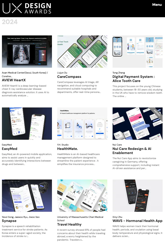 UX 디자인 어워드 2019