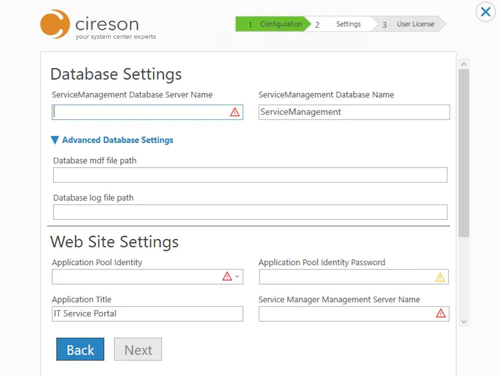 Where can I find the setup info (see screenshot)