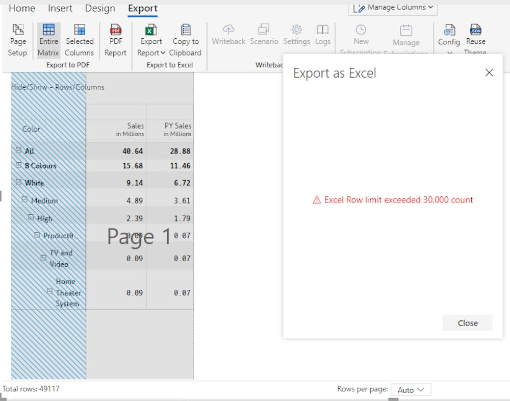 Did You Know The Maximum Number Of Rows That Can Be Exported To Excel From Inforiver 