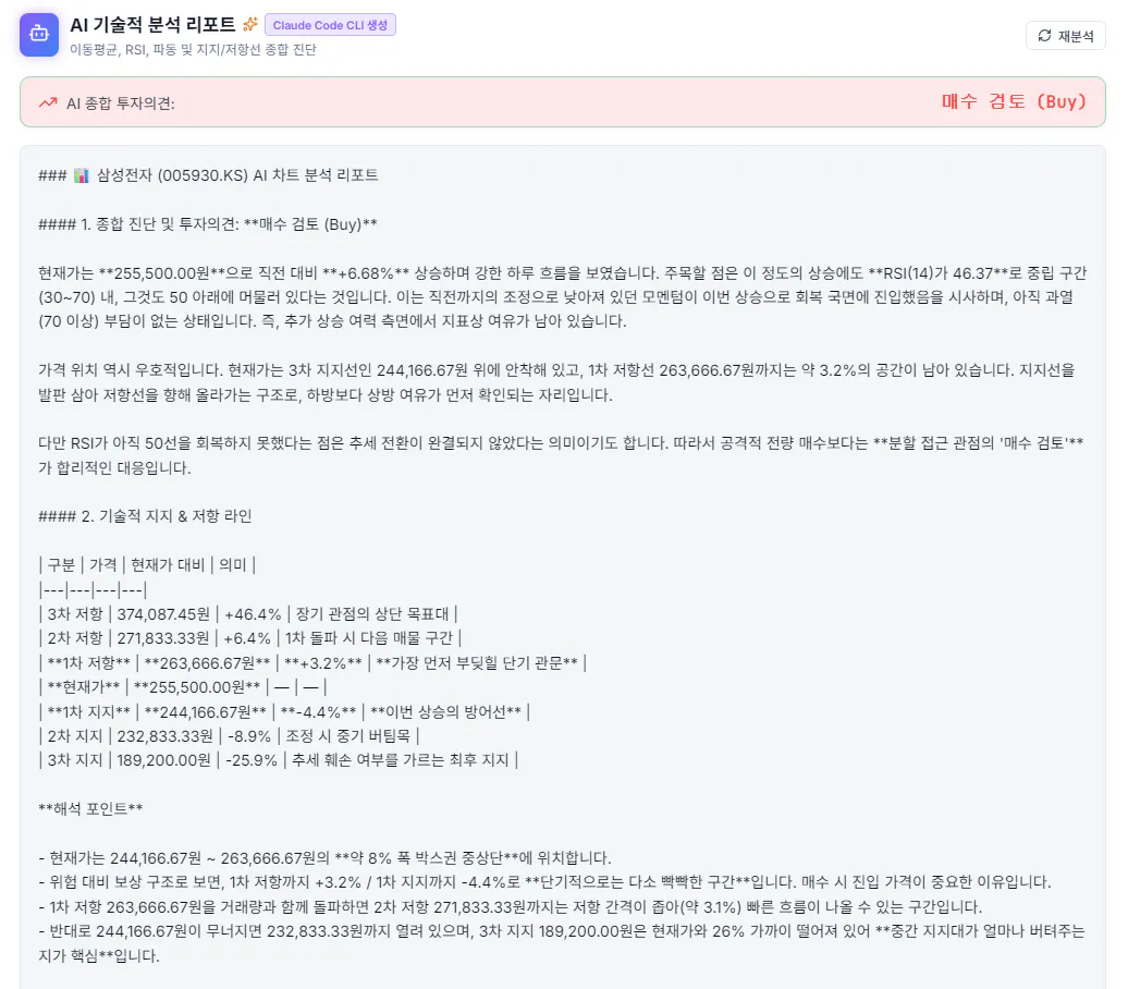 한국어로 된 메시지 스크린샷