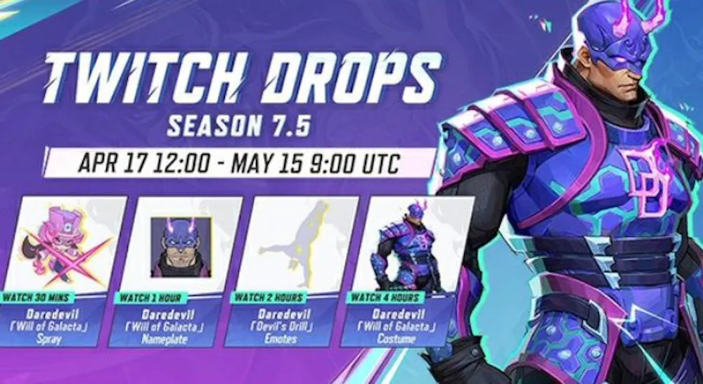 Marvel Rivals Season 7.5 Twitch Drops