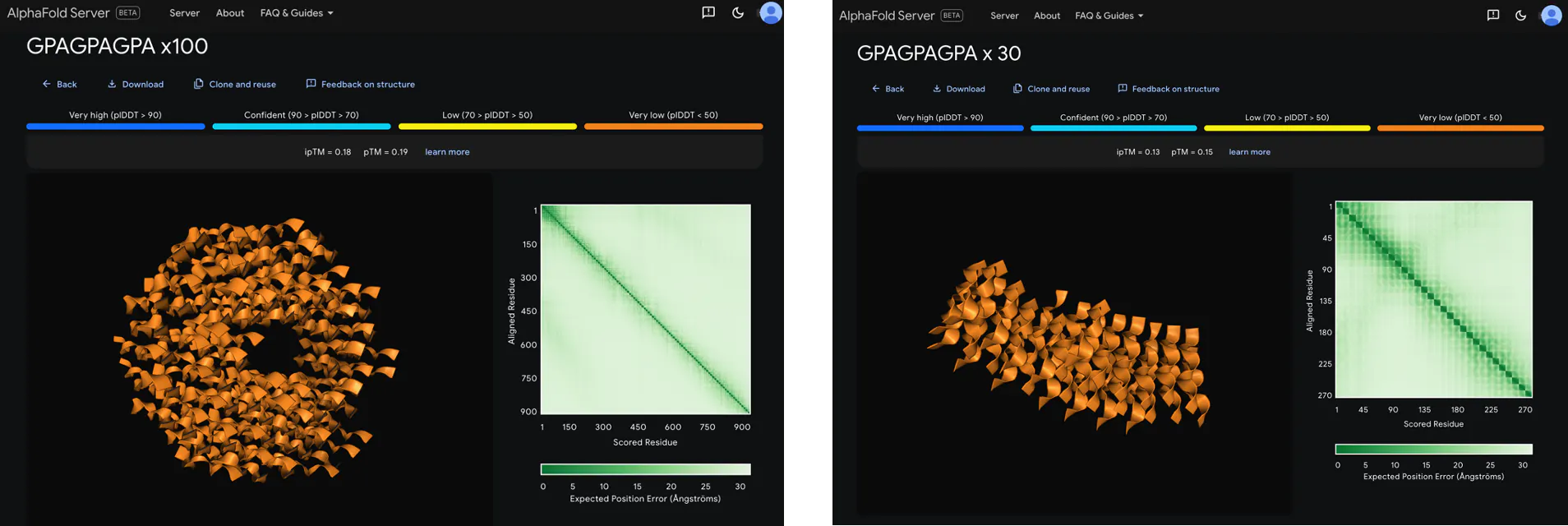 다양한 유형의 데이터를 보여주는 그래프의 스크린샷 2개