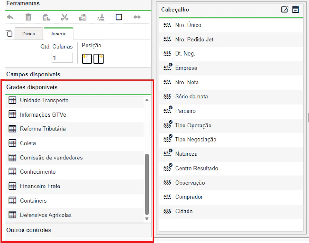 Criar Grades para o usar no 