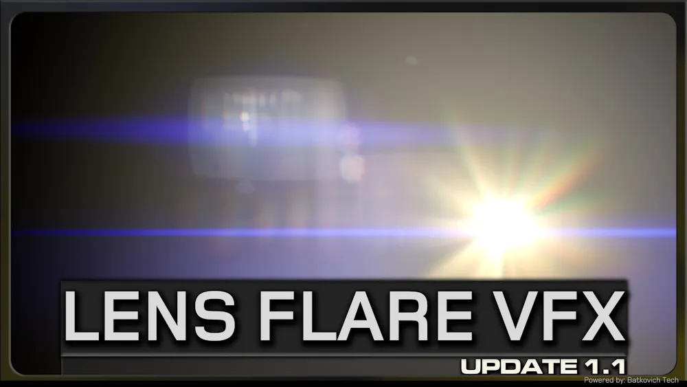 [Unreal Engine] (Game Dev Asset) LENS FLARE VFX | ADVANCED SPRITE BASED ...