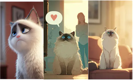 심술쟁이 고양이 - HD 배경화면