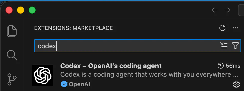 osx 확장 마켓플레이스의 스크린샷