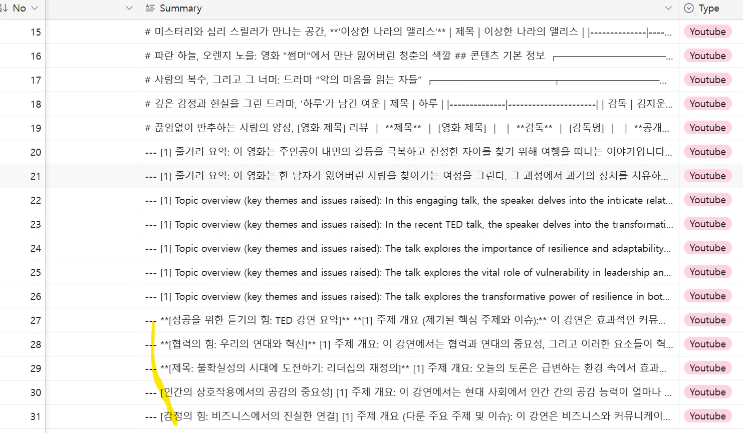 한국어가있는 Google 검색 페이지의 스크린 샷