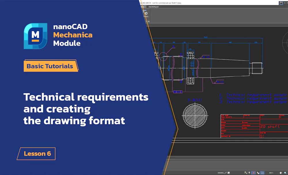 Technical requirements and creating the drawing format - nanoCAD ...