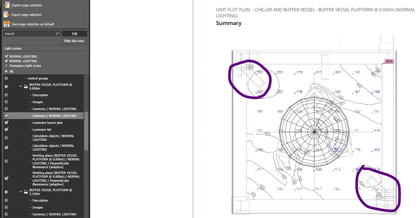 Inconsistent Fixture Highlighting in Luminaire Layout and Reports