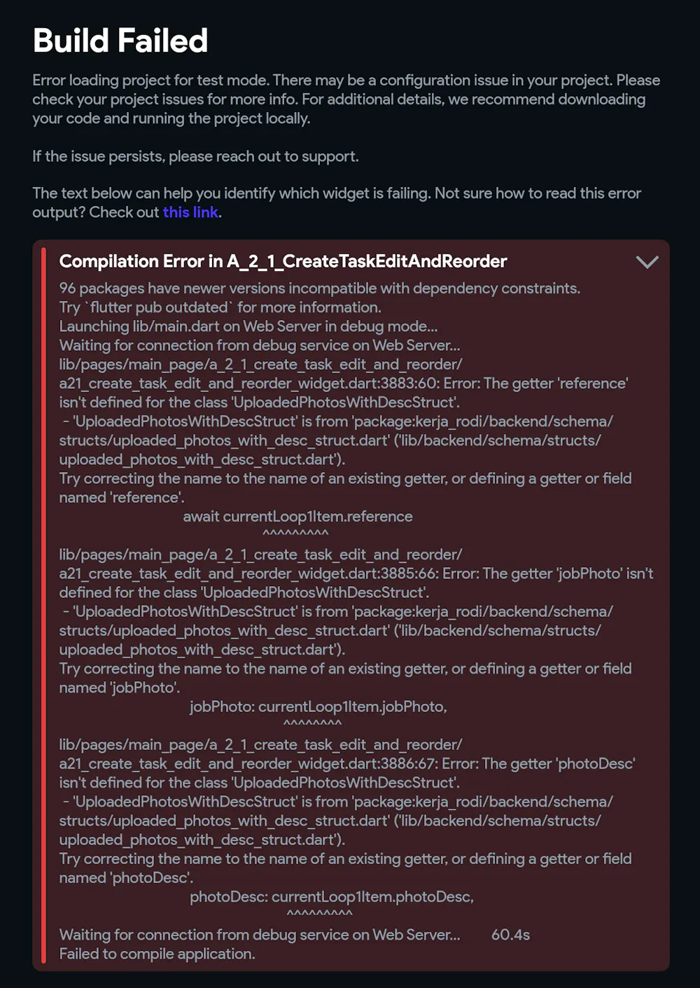 Error on getting updated custom data type (as component state list)