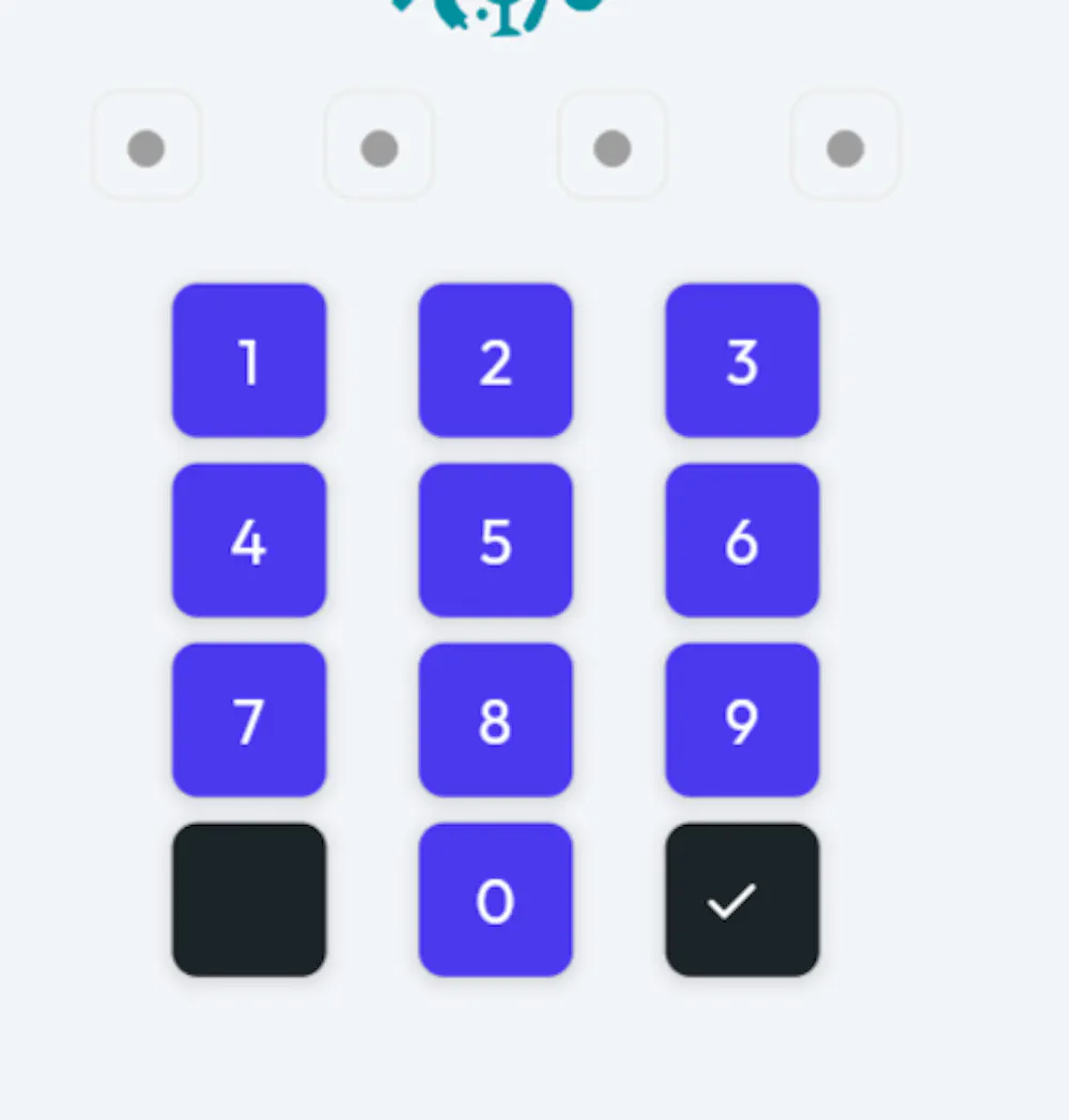 Passing value from button to pin code widget
