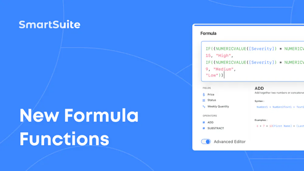 New Formula Functions!