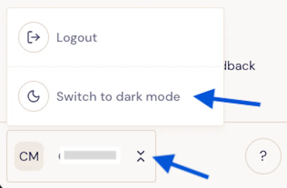Switching Between Dark and Light Mode