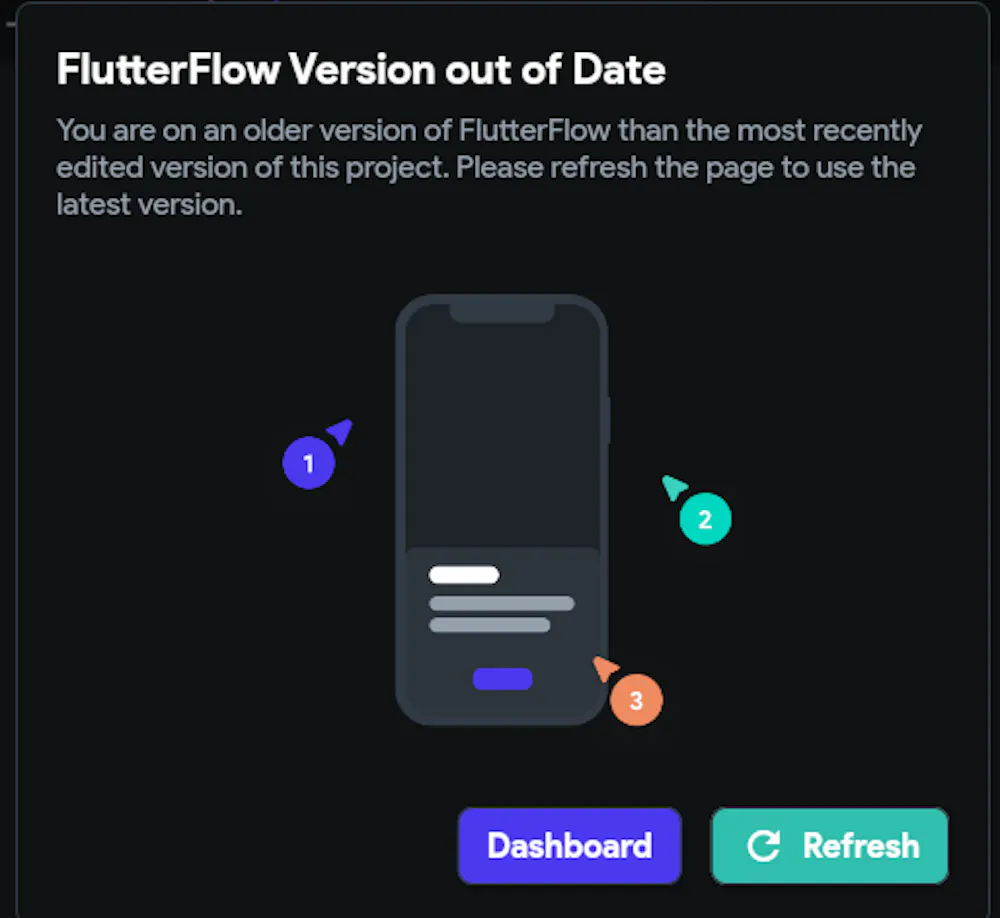 Always says Flutterflow Version out of date