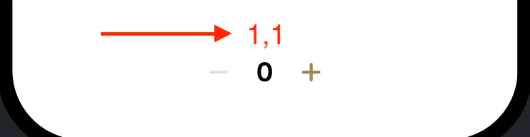 Decimal count counter step???