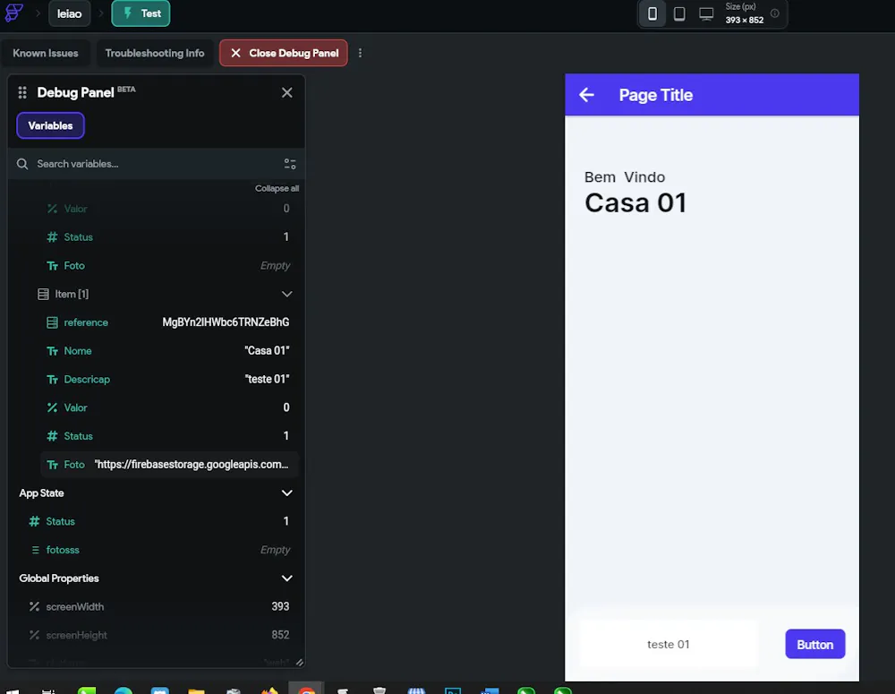 Displaying the image saved on the Firebase server