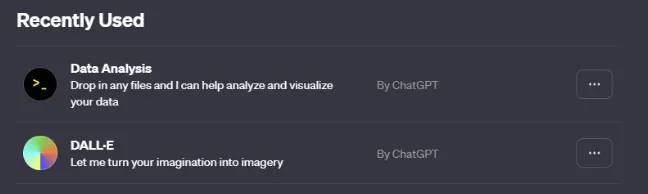 다른 유형의 데이터를 보여주는 모바일 앱의 스크린 샷