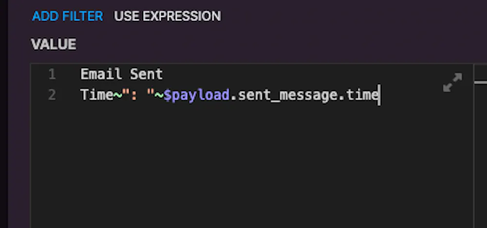 Expression for multi line result in Xano