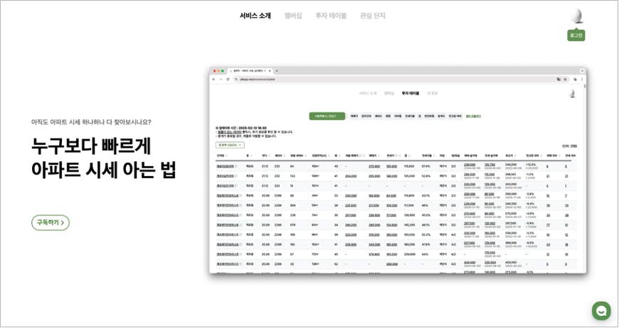 한국어 텍스트가있는 웹 페이지의 스크린 샷