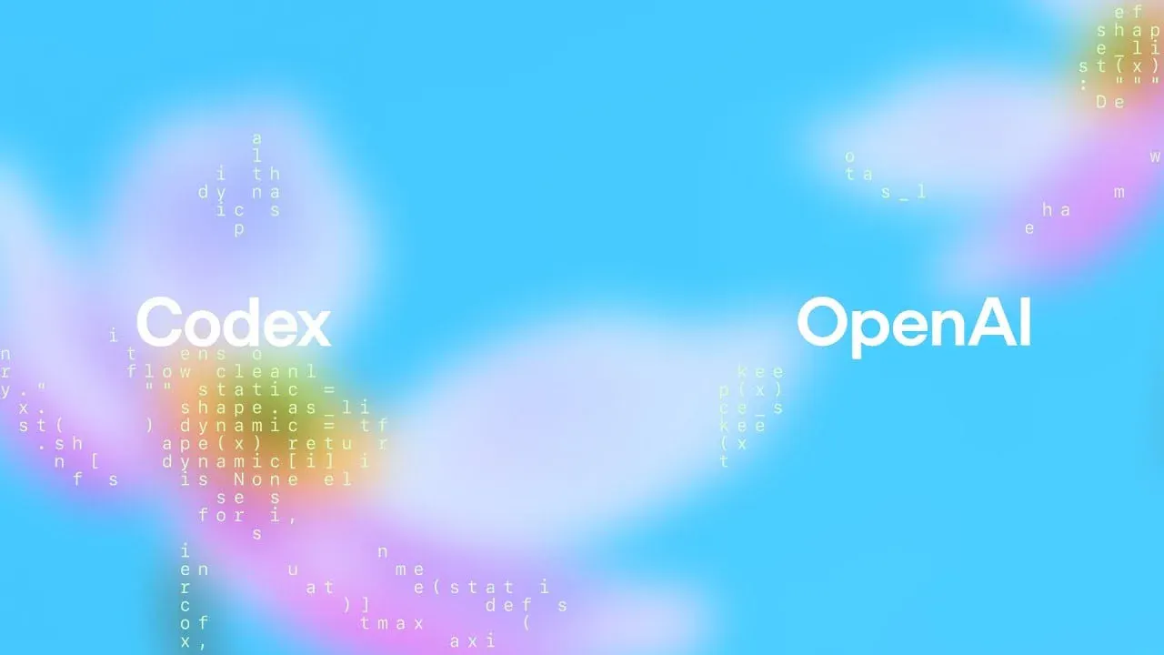codex 및 openai라는 단어가 포함된 파란색 배경