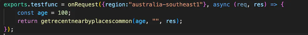 Running a Cloud Function from custom action