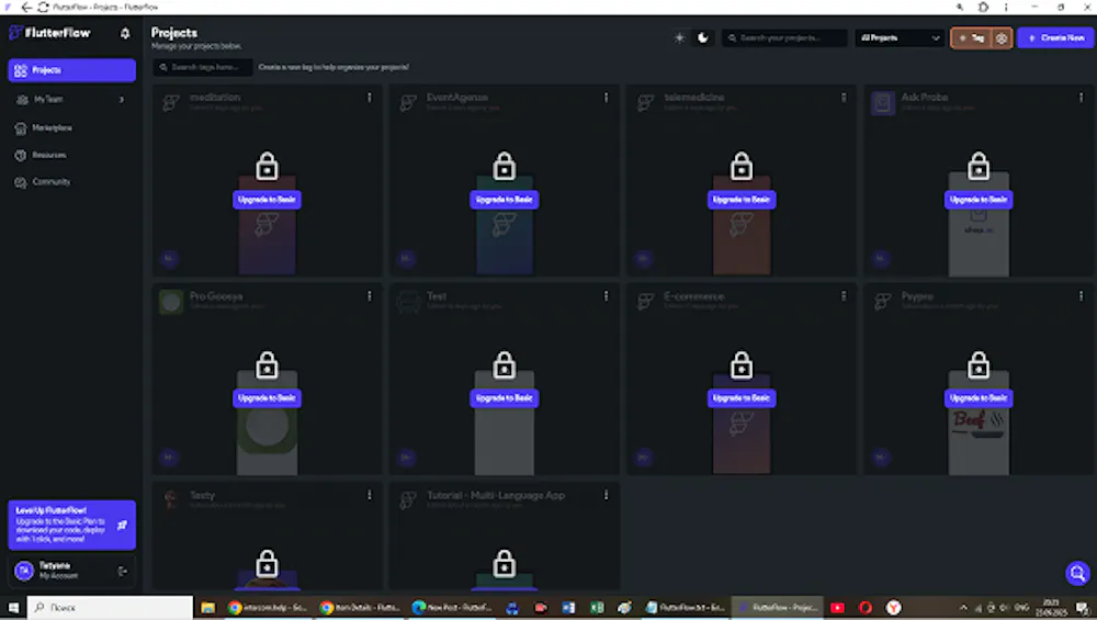 Projects are blocked
